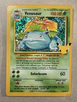 2021 POKEMON CELEBRATIONS 15/102 VENUSAUR HOLO CLASSIC COLLECTION - Image 1
