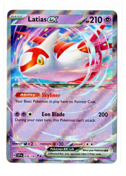 Pokemon TCG: Latias EX 076/191 - Sv08: Surging Sparks Double Rare Holo Card - NM - Image 1
