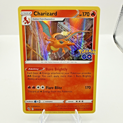 Charizard Holo Rare 010/078 Pokemon TCG SWSH Pokemon Go Holo Rare NM - Image 1