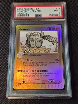 EX Dragon Graveler #29/97 - Reverse Foil Holo - 2003 Pokemon - Graded Mint PSA 9 - Image 1