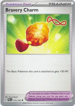 Bravery Charm - 173/193 - Uncommon NM, English Pokemon Paldea Evolved - Image 1