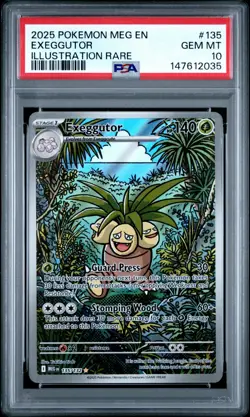 POKEMON MEG EN-MEGA EVOLUTION #135 EXEGGUTOR IR PSA 10 - 147612035 - Image 1