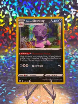 GALARIAN SLOWKING 098/198 HOLO RARE CHILLING REIGN POKEMON LP - Image 1