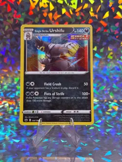 SINGLE STRIKE URSHIFU 108/198 HOLO RARE CHILLING REIGN POKEMON LP - Image 1