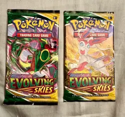 Pokemon TCG Sword & Shield Evolving Skies Factory Sealed Booster Packs Lot Of 2 820650808777 - Image 1