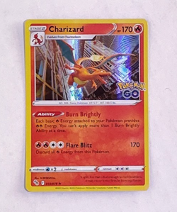 Pokemon TCG Charizard 010/078 Pokemon GO Holofoil LP - Image 1