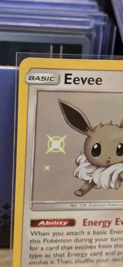 Eevee Shiny Holo Rare Hidden Fates: Shiny Vault SV41/SV94 Colorless Holo Pokemon - Image 3