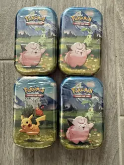 Pokemon TCG: Mega Evolution: Ascended Heroes Mini Tin x4 Factory Sealed - Image 1