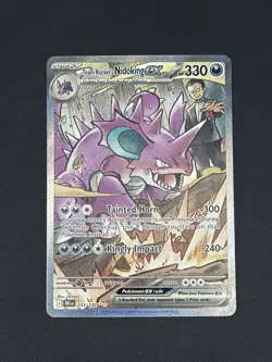 Team Rocket's Nidoking ex 233/182 Pokemon Destined Rivals NM - Image 1