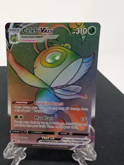 Celebi VMAX 199/198 - Chilling Reign Secret Rainbow Rare Pokemon TCG NM - Image 1