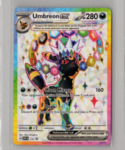 Umbreon Ex 176 Pokemon TCG Prismatic Evolutions Black Star Promo NM - Image 1