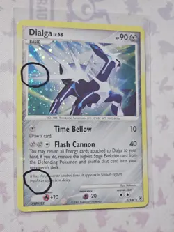 Pokemon TCG Dialga 1/130 Holo Rare With Holo Bleed & Double Swirl!! LP/MP - Image 1