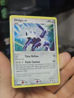 Pokemon TCG Dialga 1/130 Holo Rare With Holo Bleed & Double Swirl!! LP/MP - Image 4
