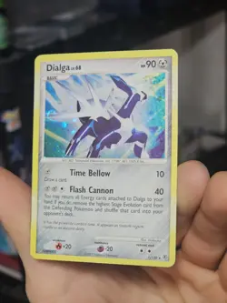 Pokemon TCG Dialga 1/130 Holo Rare With Holo Bleed & Double Swirl!! LP/MP - Image 5