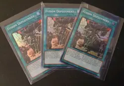 3x Fusion Deployment Super Rare NM Yugioh Playset - Image 1