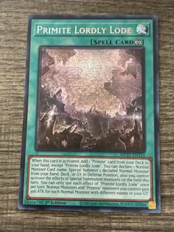 Yugioh! | Primite Lordly Lode | MP25-EN114 | Prismatic Secret Rare 1st Ed. NM - Image 1