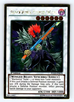 Yugioh Blackwing Armed Wing PGLD-EN078 Gold Rare - NM 💎 - Image 1
