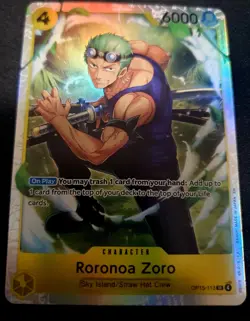 Roronoa Zoro SR OP15-113 ONE PIECE Card Adventure on KAMI’s Island OP15 ENGLISH - Image 1