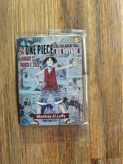 Bandai Namco Monkey.D.Luffy P-055 One Piece Card Game US Voyage Promo English - Image 1
