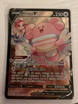 Blissey V TG22/TG30 Silver Tempest Trainer Gallery Full Art Pokemon Card NM Holo - Image 1