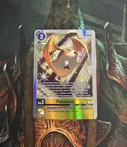 Digimon Card Game Patamon Blast Ace BT14-033 SR NM Foil - Image 1