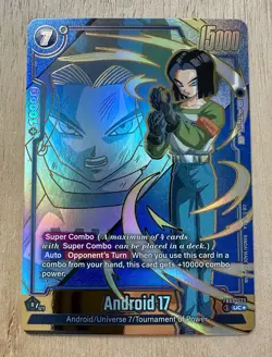 Android 17 FB09-029 Alternate Art Dual Evolution Dragon Ball Card English Fusion - Image 1
