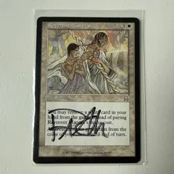 Signed Reverent Mantra LP Mercadian Masques Rebecca Guay MtG FREE SHIPPING - Image 1