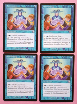 Magic the Gathering MTG Mercadian Masques SOOTHSAYNG X4 LP/EX U 1999 Nice! - Image 1