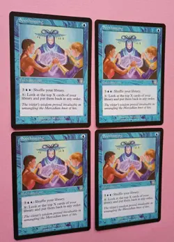 Magic the Gathering MTG Mercadian Masques SOOTHSAYNG X4 LP/EX U 1999 Nice! - Image 2