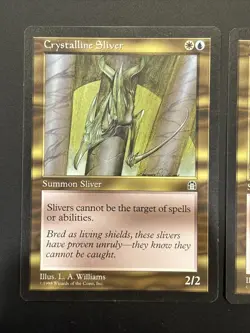 2x Crystalline Sliver Stronghold NM UP Mtg Magic - Image 2