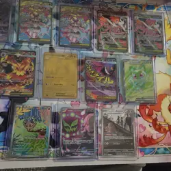 Pokemon TCG Holo & Full Art Card Lot (12) Shurpuff Dugtrio Mega Emboar Hitmontop - Image 2