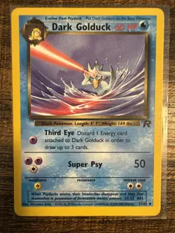 Dark Golduck 37/82 Team Rocket Non Holo Pokemon TCG - Image 1