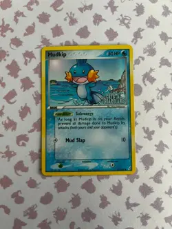 Pokemon TCG Crystal Guardians Mudkip 57/100 Stamped Reverse Holo LP - Image 1