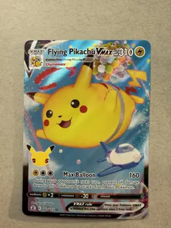 Flying Pikachu VMAX & Flying Pikachu V Pokemon TCG Celebrations Anniversary NM - Image 3