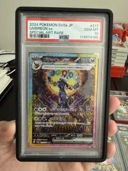 PSA 10 Terastal Festival Eevee Evolution SAR Complete Set 10 Japanese W/Guards - Image 3