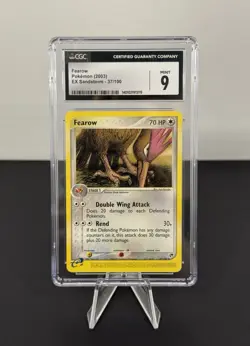 Pokemon TCG Fearow 37/100 ex Ruby & Sapphire: EX Sandstorm Non Holo CGC 9 MINT - Image 2