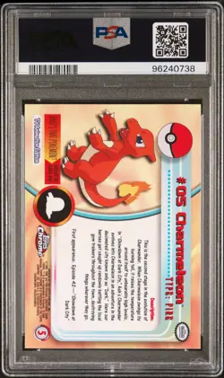 PSA 8 Charmeleon • Topps Chrome Pokemon TV 2000 - Image 2