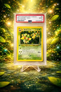2000 POKEMON NEO GENESIS 1ST ED #3 BELLOSSOM-HOLO PSA 9 - Image 1