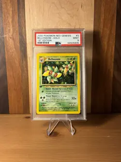 2000 POKEMON NEO GENESIS 1ST ED #3 BELLOSSOM-HOLO PSA 9 - Image 4