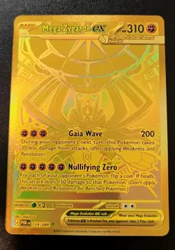 Pokemon Perfect Order Mega Zygarde EX Gold Mega Hyper Rare 124/088 - Image 1
