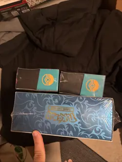 Pokemon TCG Factory Sealed Mega Charizard Ex Box and Two Ascended Hero ETBS New - Image 5