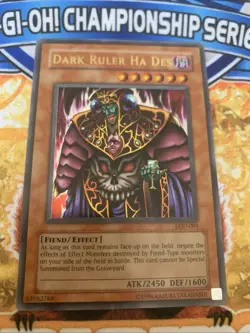 Yugioh Dark Ruler Ha Des LOD-001 LP - Image 1