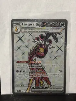 Farigiraf EX 194/162 Temporal Forces Ultra Rare NM+ Condition Pokemon TCG - Image 1