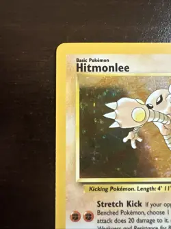 Hitmonlee 7/62 Holo Rare LP Pokemon TCG Fossil WOTC LP - Image 2