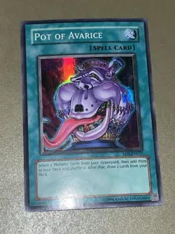 YU-GI-OH! Pot Of Avarice EEN-EN037 Unlimited Super Rare Yugioh Card LP - Image 1