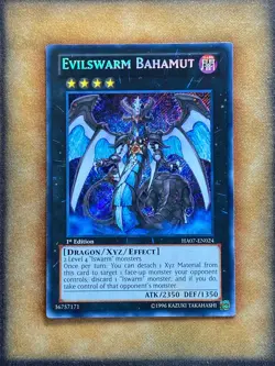 Yugioh Evilswarm Bahamut HA07-EN024 Secret Rare 1st Ed NM - Image 1