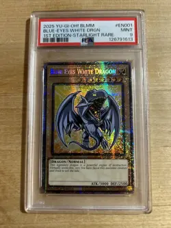 2025 YU-GI-OH! Blue Eyes White Dragon 1st Edition Starlight Rare - Image 1