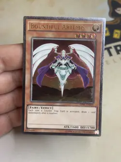 OP01-EN001 Bountiful Artemis Ultimate Rare YuGiOh! NM EURO Print - Image 2
