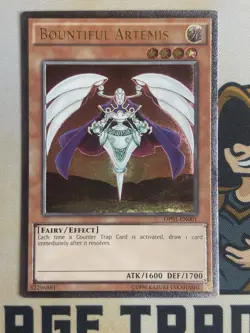 OP01-EN001 Bountiful Artemis Ultimate Rare YuGiOh! NM EURO Print - Image 3