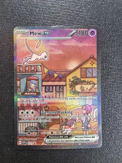 Mew ex SVP 053 Pokemon TCG Scarlet Violet 151 Black Star Promo Full Art Card - Image 1